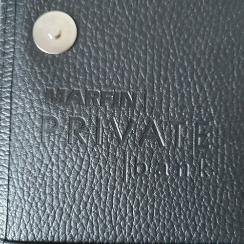 Leather A4 Organizer Marfin Private Bank Bensons new