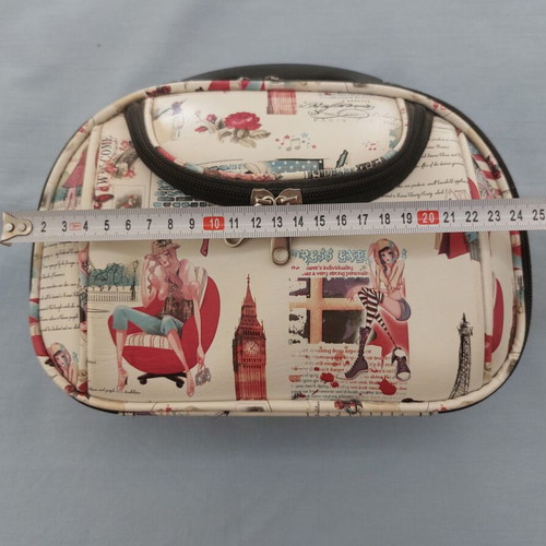 Hard travel toiletry bag