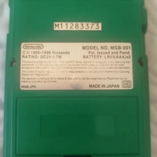 Nintendo Game Boy Pocket MGB-001 green like new
