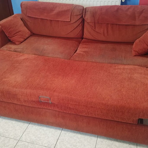 Three-seater sofa bed, functional, comfortable