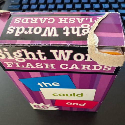 English Learning Flashcards for Kids used, 85 cards