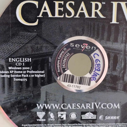 Caesar IV PC game used, 2 CDs