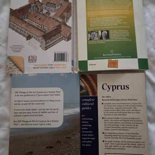 Books about Cyprus like new, set of 4