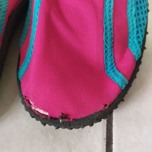 Beach shoes used, size 39-40, pink and blue