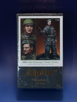 Original Resin Figure 1/16 Alpine Miniatures Italian Paratrooper "Nembo" Division new
