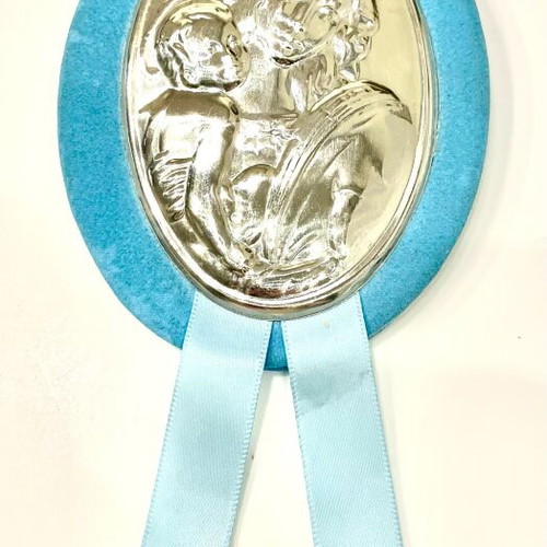 Oval icon Virgin Mary & Christ like new, special metal alloy