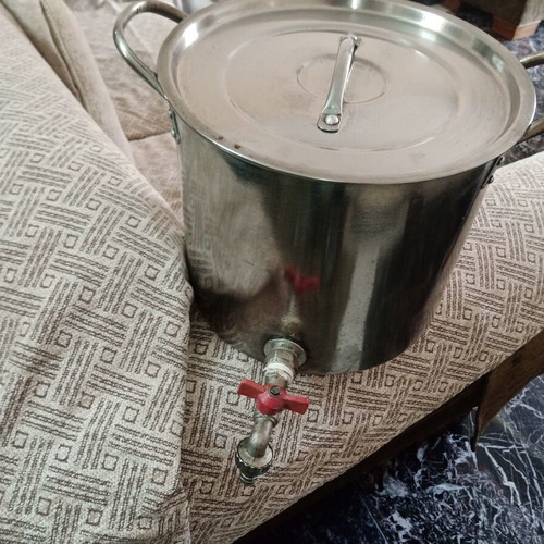 Pot with tap used, almost unused