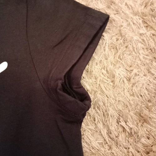 Puma short-sleeve shirt like new, black and white, size S