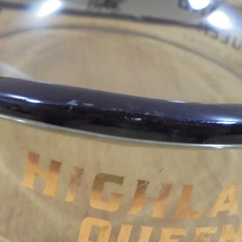 Highland Queen scotch whisky old promotional glass ashtray used