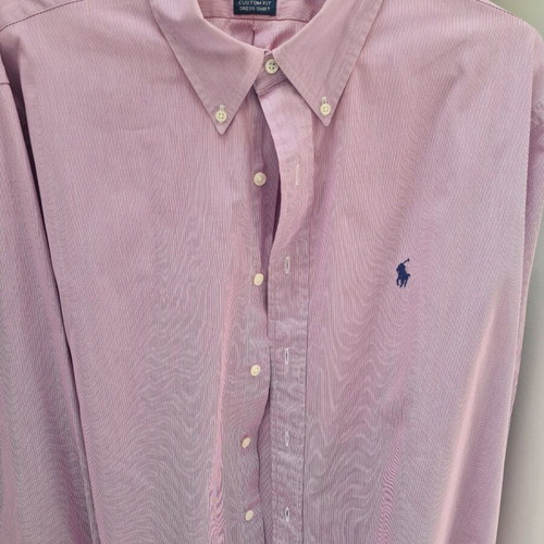 Polo Ralph Lauren men's shirt XL used, pink, custom fit