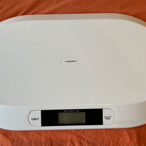Topcom baby scale used, digital infant scale up to 20 kg