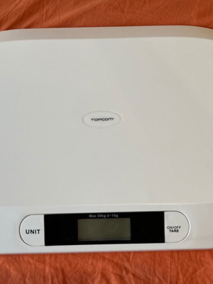 Topcom baby scale used, digital infant scale up to 20 kg