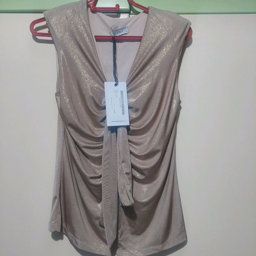 Gold blouse new, size S
