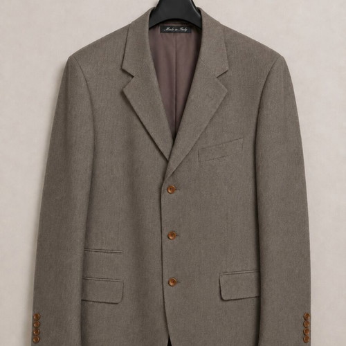 Tombolini men's blazer made in Italy, like new, 100% virgin wool taupe