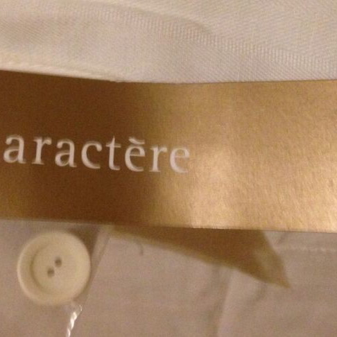 White Caractere dress No44 30% linen new