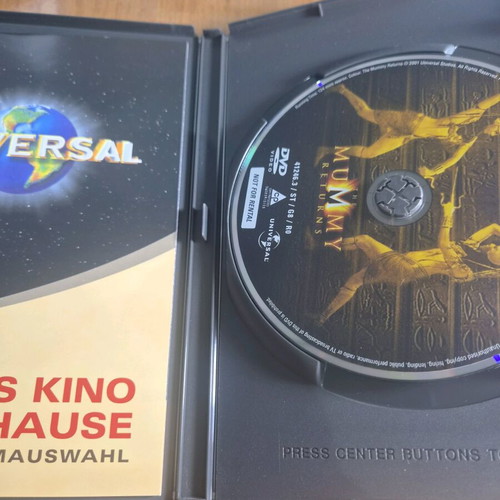 The Mummy Returns DVD like new, thriller with subtitles