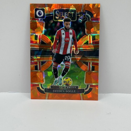 2023-24 Select Premier League Jayden Bogle Orange Ice RC Sheffield United card new
