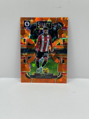 2023-24 Select Premier League Jayden Bogle Orange Ice RC Sheffield United card new