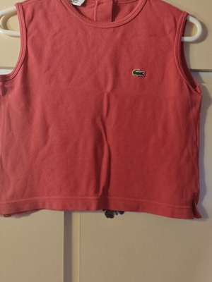 Lacoste t-shirt used, pink, size small women's