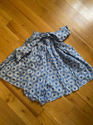 Blue shorts with patterns like new, size S