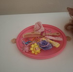 Hairdressing set and cosmetics like new