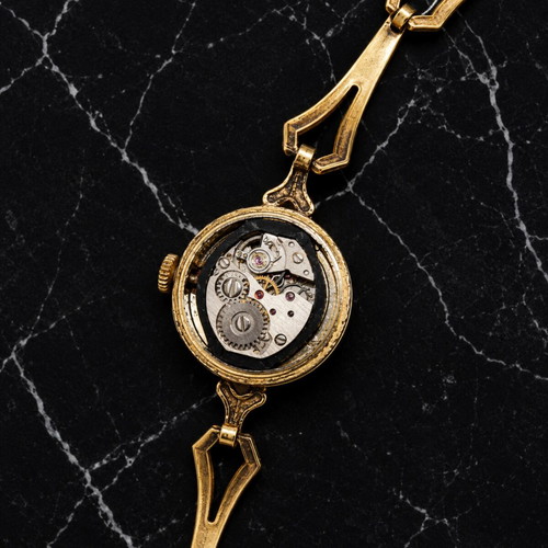 Glashutte Gold Plated 1970 GDR Watch 17 Rubis used, women's