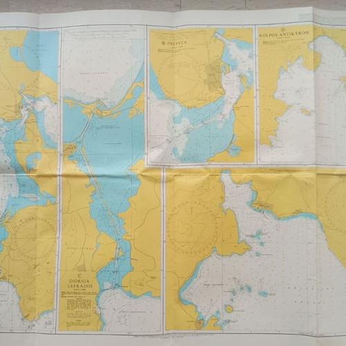 Map of Preveza wider area used, 2007, size 118x71 cm