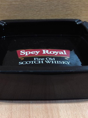 Κεραμικό τασάκι Spey Royal scotch whisky μεταχειρισμένο, παλιό διαφημιστικό