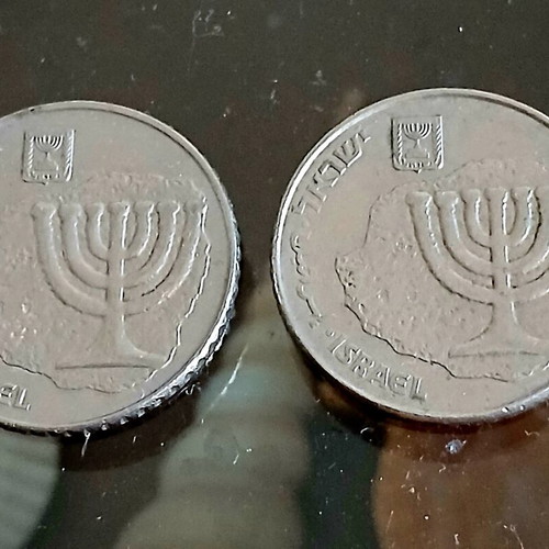 Israel 100 Sheqalim Coins used, set of 2, 1984