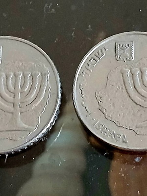 Israel 100 Sheqalim Coins used, set of 2, 1984