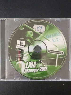 LMA Manager 2002 PS1 game used, good condition