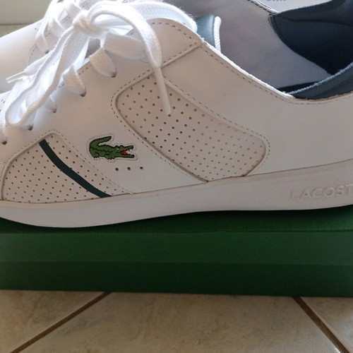 Lacoste men's white sport shoes size 44 new