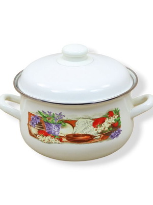 Enamel pot 18cm 3 liters new