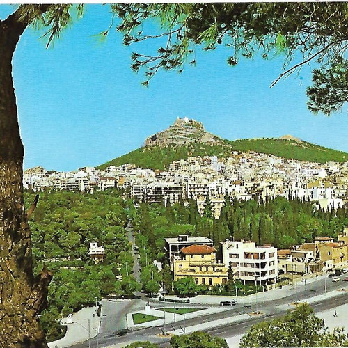 Collectible postcards used, pack of 10, Athens 1970-80