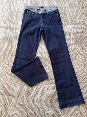Artisti Italiani bell-bottom jeans like new, blue, size XS