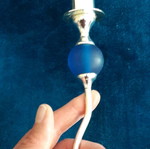 Silver-plated candlestick like new without damage