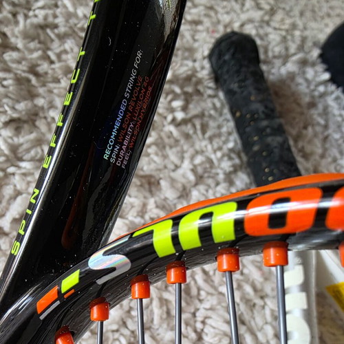 Wilson rackets and racket bag used
