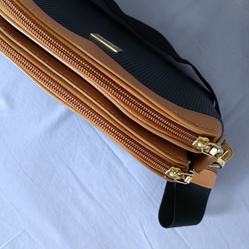 Fragola elegant black crossbody handbag like new
