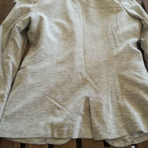 Casual cotton jacket Berska used, grey melange, size medium