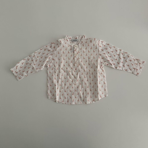 Cacharel bébé vintage 2006 cotton shirt with giraffe print, like new, size 23 months