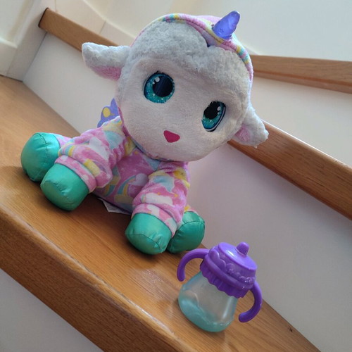 Hasbro furReal Sweet Jammiecorn lamb unicorn interactive plush toy used