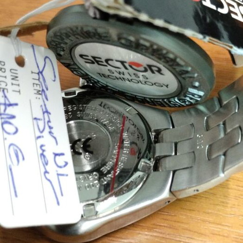 Sector No Limits 975 Diver Swiss Made premium watch, new, blue and silver