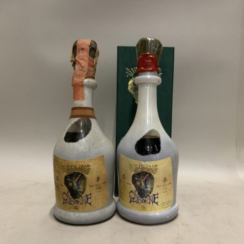Brandy Conde de Osborne designed by Salvador Dalí set like new, vintage 1970s