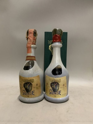 Brandy Conde de Osborne designed by Salvador Dalí set like new, vintage 1970s