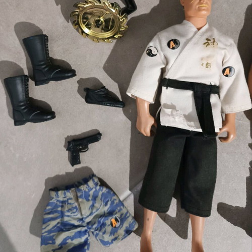 Action Man figures and vehicle used