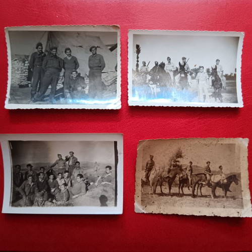 Lot of 7 collectible military photos used