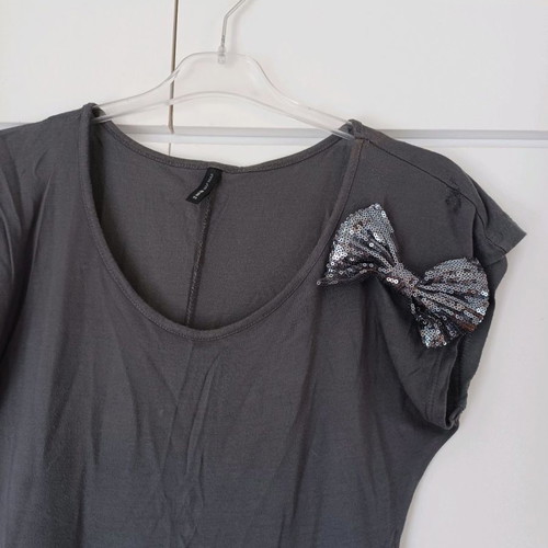 T-shirt Naf Naf used, gray, size S-M