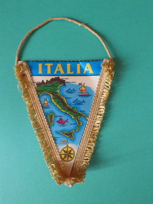 Pennant with Italy flag used
