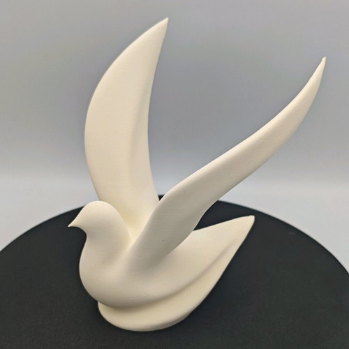 Decorative dove new from 3d printed esun pla matte material