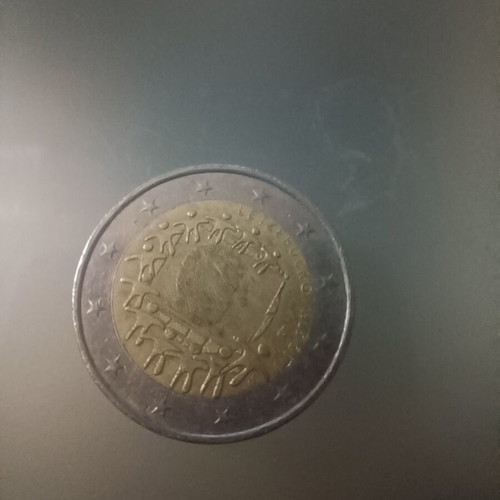 Luxembourg 2 Euro 2015 Flag Coin used, circulated